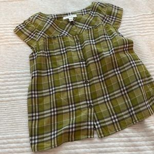 Burberry girls check shirt